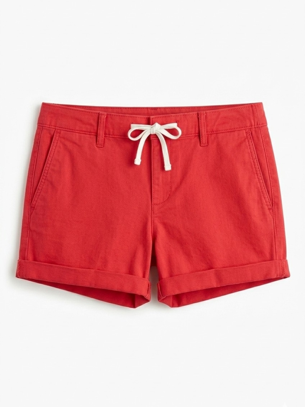 Torrid Lollipop Red 3.5" Pull-On Weekend Stretch Twill Cargo Shorts